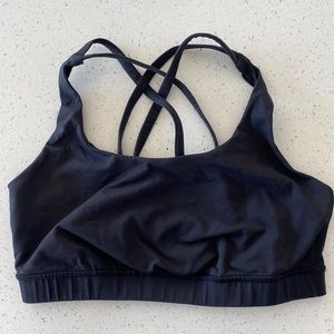Lululemon Energy Bra in Black - Size 8 - Good Condition